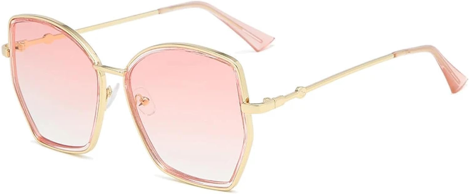 Модные солнцезащитные очки в крупной металлической оправе для женщин и мужчин, роскошные, для активного отдыха, летних путешествий, с защитой от УФ-излучения UV400 TKKTLLT, Gold Gradient Pink
Модные солнцезащитные очки в крупной металлической оправе для женщин и мужчин, роскошные, для активного отдыха, летних путешествий, с защитой от УФ-излучения UV400 TKKTLLT, Gold Gradient Pink