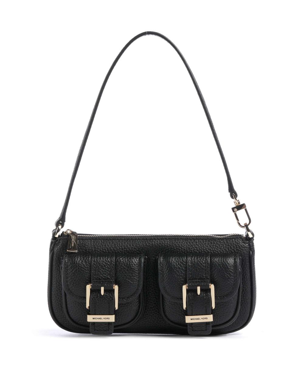 Маленькая сумка через плечо Zoe из зернистой коровьей кожи Michael Kors, черный 
Маленькая сумка через плечо Zoe из зернистой коровьей кожи Michael Kors, черный