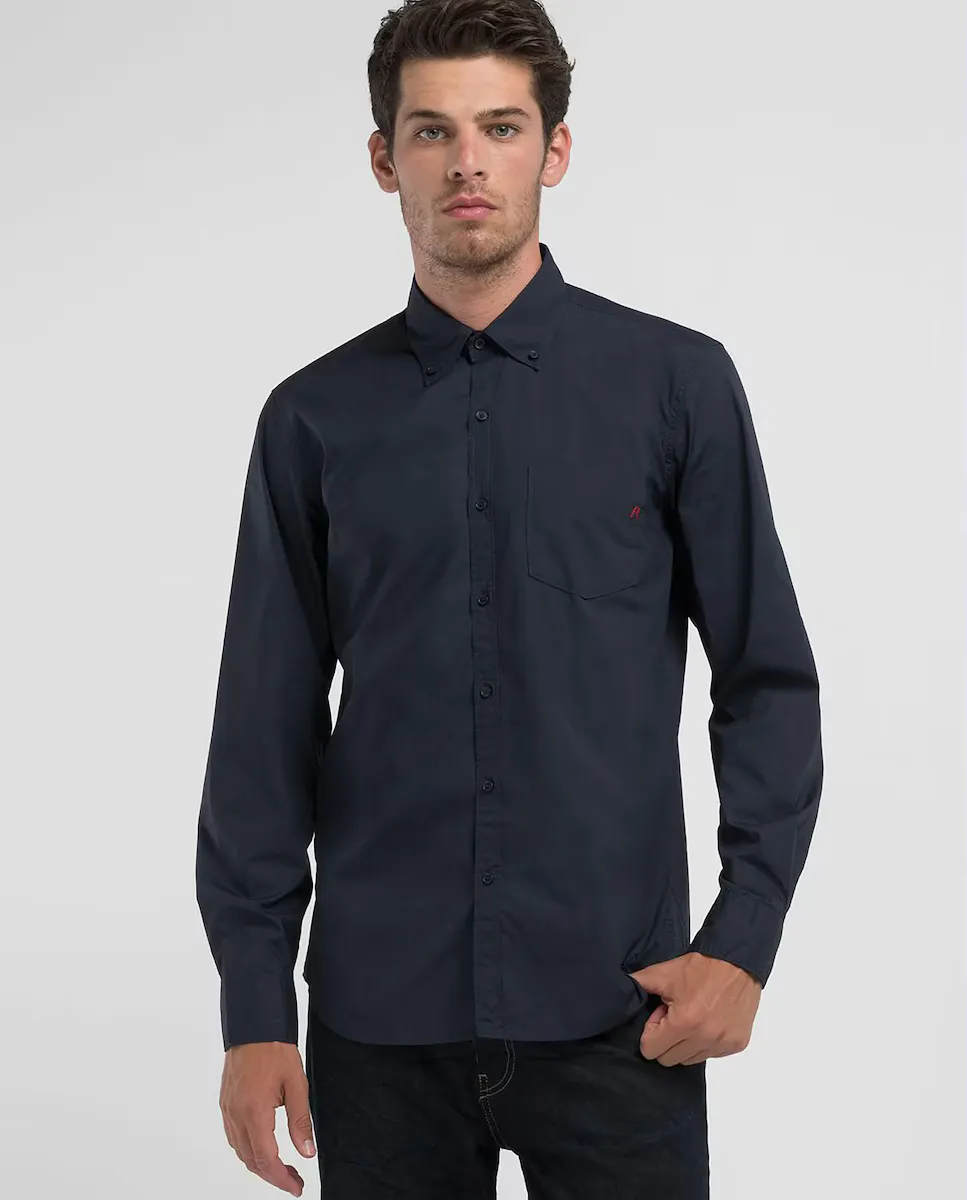 Мужская рубашка с длинным рукавом Replay, темно-синий
Мужская рубашка с длинным рукавом Replay, темно-синий