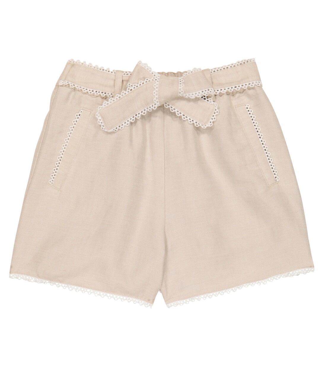 Шорты из льна и хлопка с вышивкой Chloé, бежевый
Шорты из льна и хлопка с вышивкой Chloé, бежевый