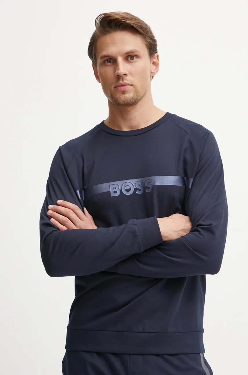 Хлопковая толстовка BOSS, темно-синий
Хлопковая толстовка BOSS, темно-синий