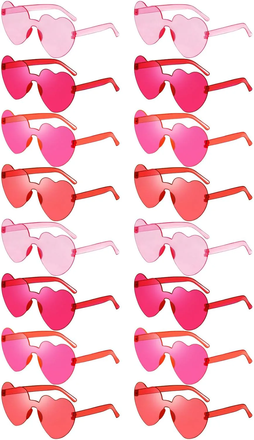 16 очков в форме сердца без оправы, ретро-очки для вечеринок, цветные, градиентные, прозрачные, забавные очки для взрослых унисекс SUNOVELTIES, Pink Gradient Color
16 очков в форме сердца без оправы, ретро-очки для вечеринок, цветные, градиентные, прозрачные, забавные очки для взрослых унисекс SUNOVELTIES, Pink Gradient Color
