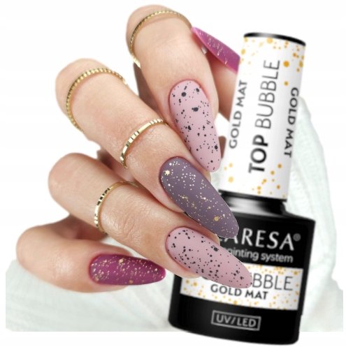 Claresa Top Bubble Gold Mat No Wipe Matt Hybrid Top Gold Dots Puderek 
Claresa Top Bubble Gold Mat No Wipe Matt Hybrid Top Gold Dots Puderek