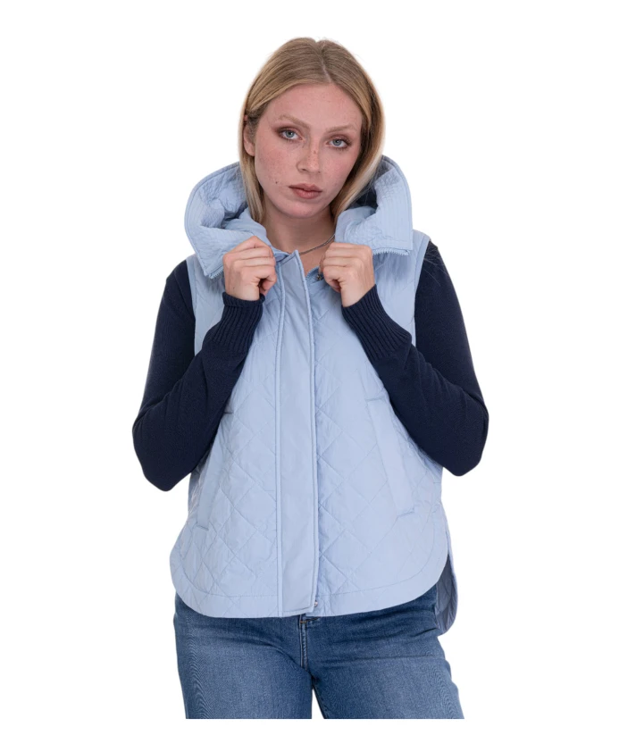 Стеганый жилет с несъемным капюшоном Peuterey, синий
Стеганый жилет с несъемным капюшоном Peuterey, синий