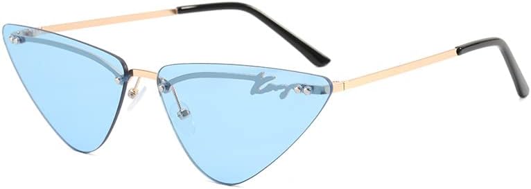 VIA LEECA Модные солнцезащитные очки «кошачий глаз» в треугольной оправе без дужек для женщин, винтажные узкие солнцезащитные очки «кошачий глаз» с металлическими дужками, Blue
VIA LEECA Модные солнцезащитные очки «кошачий глаз» в треугольной оправе без дужек для женщин, винтажные узкие солнцезащитные очки «кошачий глаз» с металлическими дужками, Blue