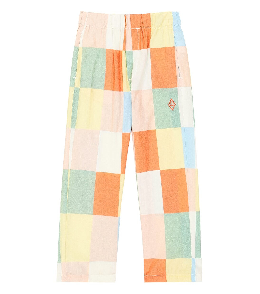 Брюки из хлопка в клетку цвета camel The Animals Observatory, белый
Брюки из хлопка в клетку цвета camel The Animals Observatory, белый