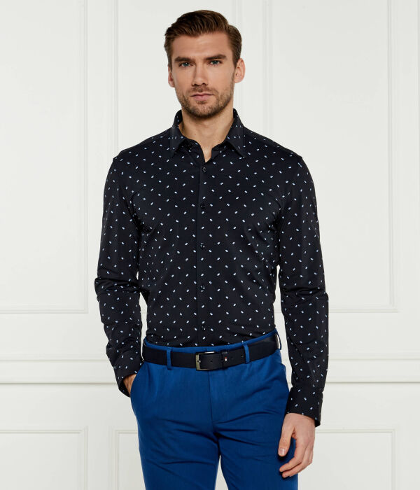Рубашка мужская Boss с узором, синий
Рубашка мужская Boss с узором, синий