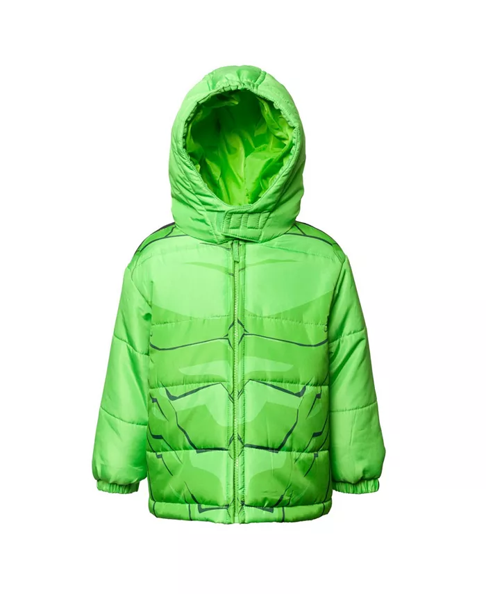 Зимняя утепленная куртка-пуховик с молнией для мальчиков Marvel Avengers The Hulk, зеленый
Зимняя утепленная куртка-пуховик с молнией для мальчиков Marvel Avengers The Hulk, зеленый