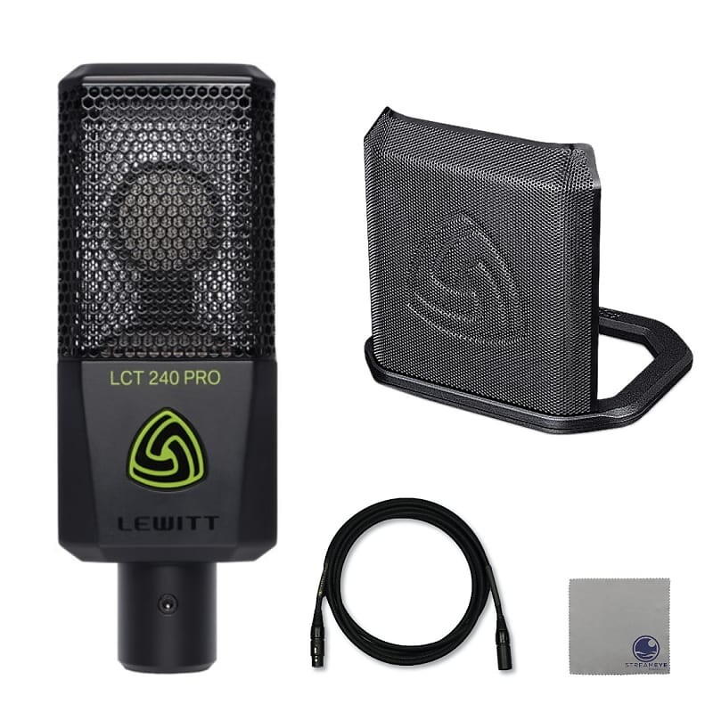 Конденсаторный микрофон Lewitt LCT-240-PRO-BLK Large-Diaphragm Condenser Microphone
Конденсаторный микрофон Lewitt LCT-240-PRO-BLK Large-Diaphragm Condenser Microphone