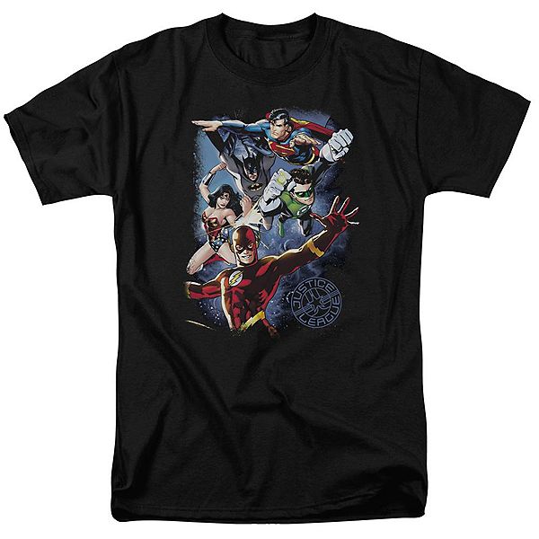 Футболка с коротким рукавом Justice League of America Galactic Attack Licensed Character
Футболка с коротким рукавом Justice League of America Galactic Attack Licensed Character