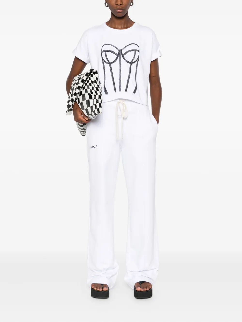 Хлопковые брюки Skipper с завязками HAMZA, белый
Хлопковые брюки Skipper с завязками HAMZA, белый