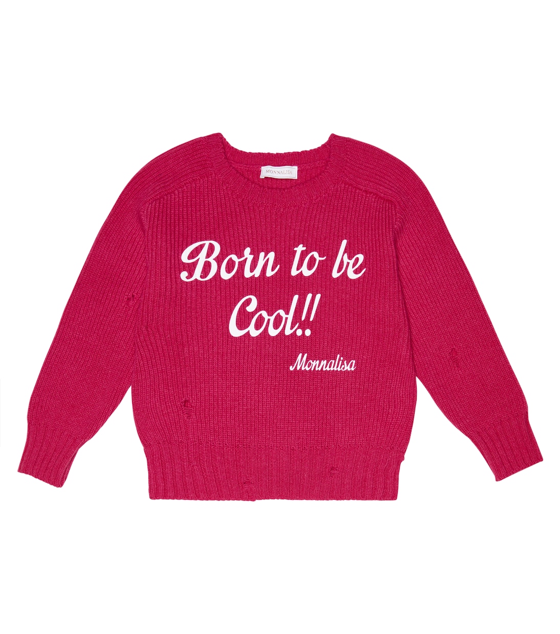 Шерстяной свитер с интарсией Monnalisa, Petunia 
Шерстяной свитер с интарсией Monnalisa, Petunia