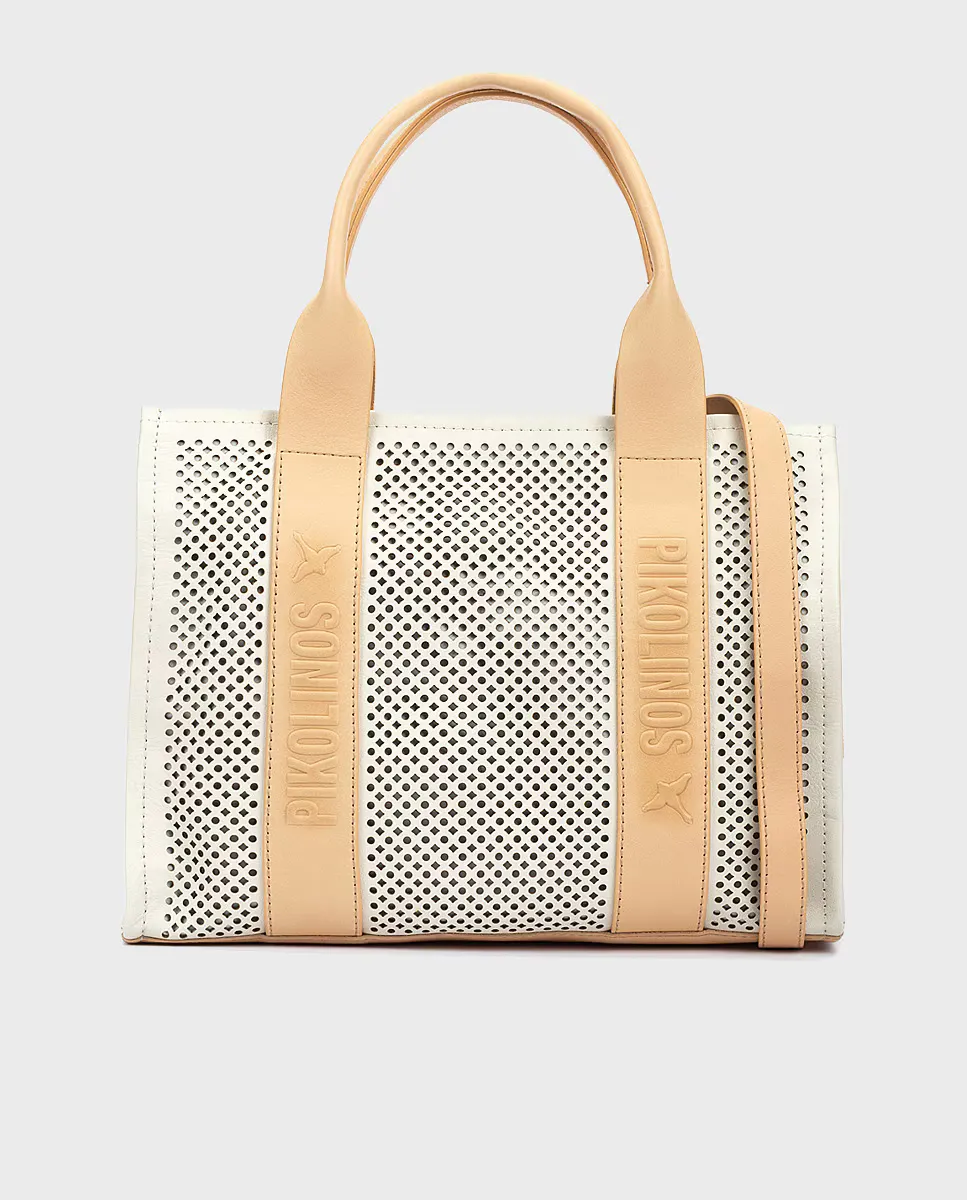 Кожаная сумка через плечо с застежкой-молнией белого цвета Pikolinos, белый
Кожаная сумка через плечо с застежкой-молнией белого цвета Pikolinos, белый