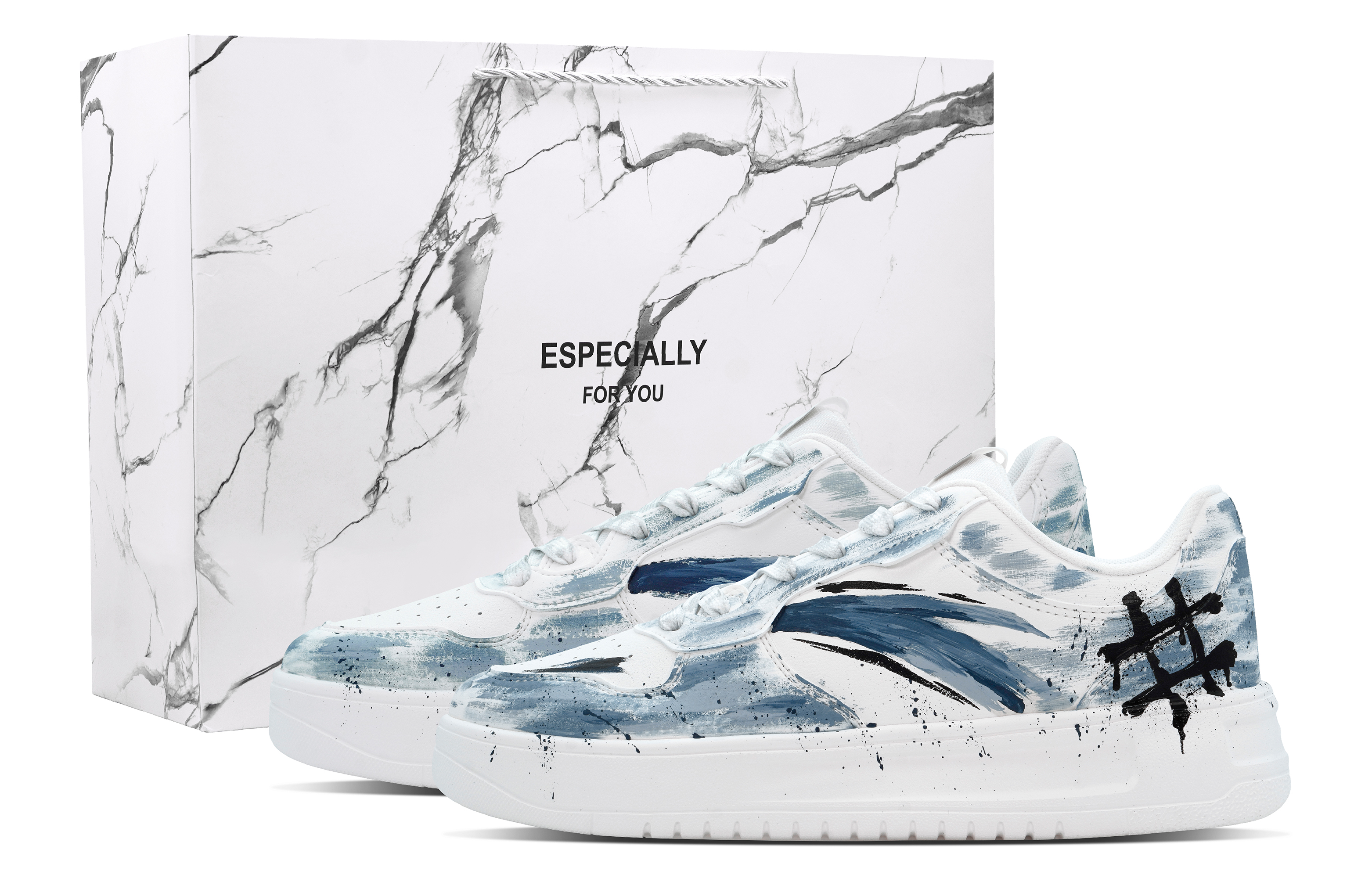 ANTA Нескользящие и износостойкие низкие кроссовки для скейтбординга, увеличивающие рост, мужские, белые, синие 
ANTA Нескользящие и износостойкие низкие кроссовки для скейтбординга, увеличивающие рост, мужские, белые, синие