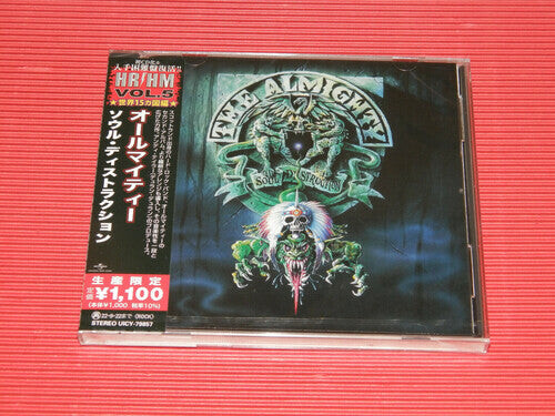 CD диск Almighty: Soul Destruction - Japanese Pressing w/2 bonus tracks
CD диск Almighty: Soul Destruction - Japanese Pressing w/2 bonus tracks