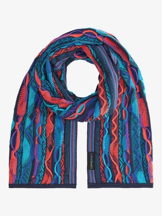 Вязаный шарф коралловый Carlo Colucci, синий
Вязаный шарф коралловый Carlo Colucci, синий