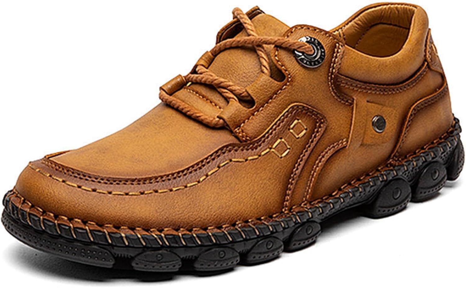 Мужские повседневные туфли ручной работы из кожи с шнуровкой Boxpopla, коричневый
Мужские повседневные туфли ручной работы из кожи с шнуровкой Boxpopla, коричневый