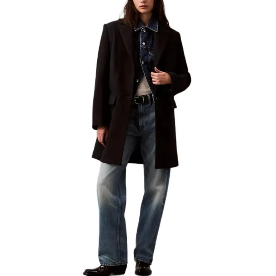 Пальто CALVIN KLEIN черное женское 
Пальто CALVIN KLEIN черное женское