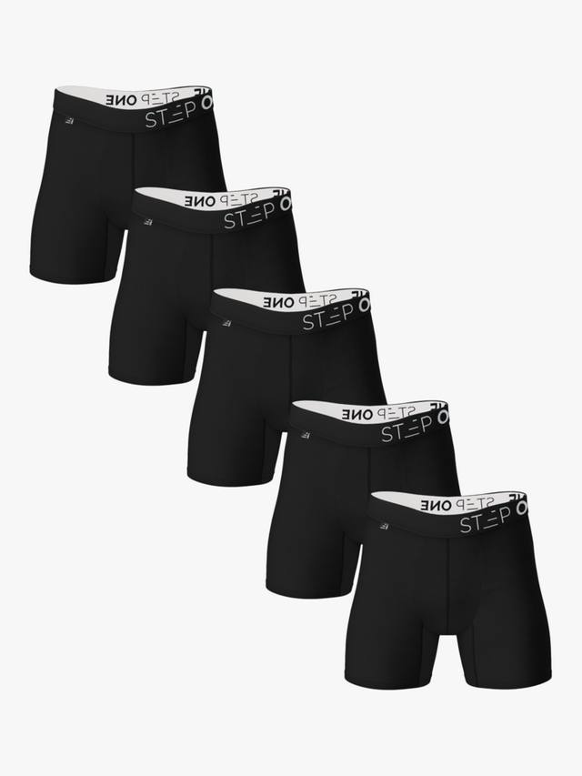 Бамбуковые боксеры Step One, Black, Pack of 5
Бамбуковые боксеры Step One, Black, Pack of 5