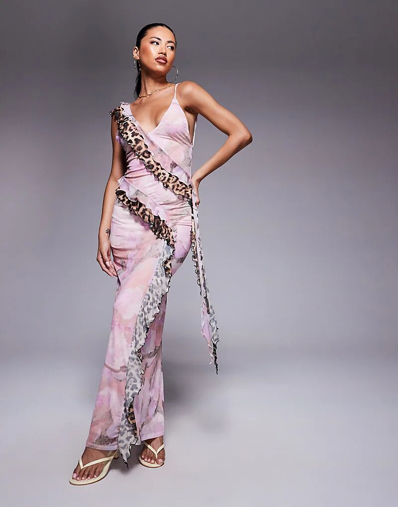 Платье макси ASOS DESIGN на бретелях с оборками и цветочным принтом
Платье макси ASOS DESIGN на бретелях с оборками и цветочным принтом