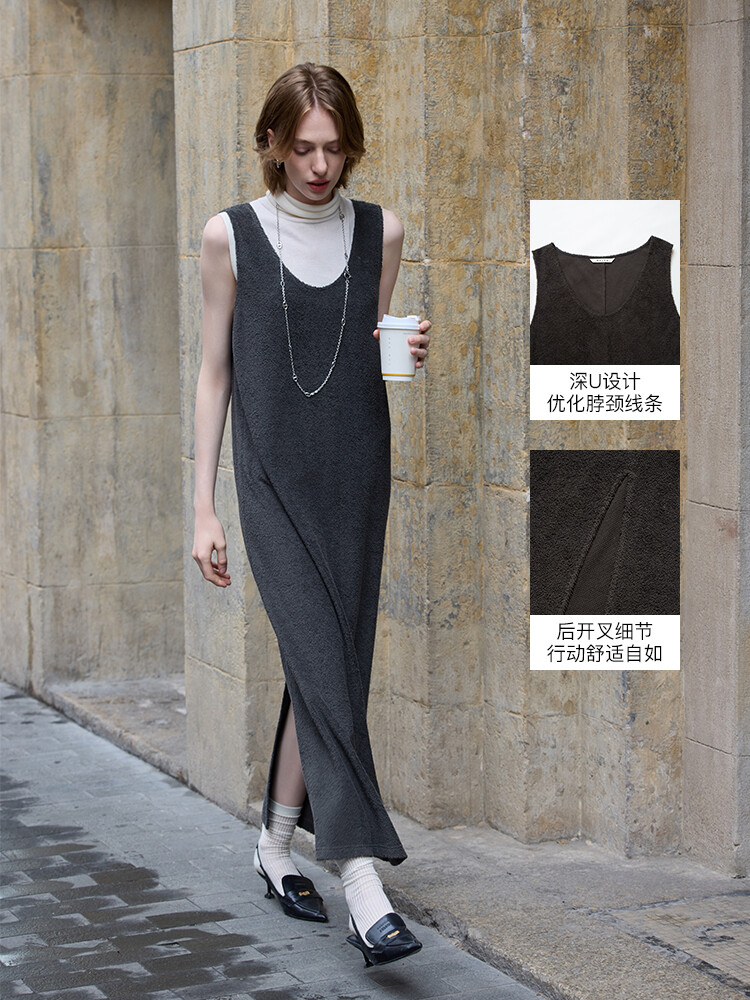 Платье-жилет Smart Black Mist Mslan с V-образным вырезом, серый
Платье-жилет Smart Black Mist Mslan с V-образным вырезом, серый