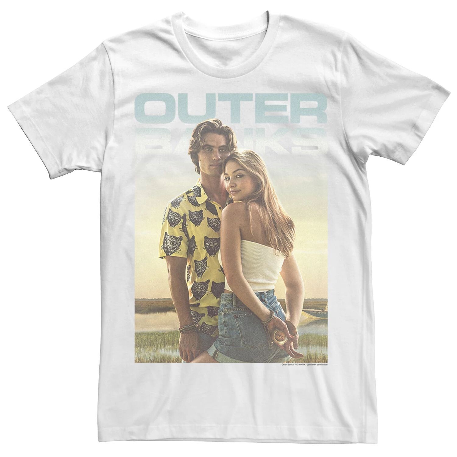 Мужская футболка Netflix Outer Banks John And Sarah с плакатом Licensed Character
Мужская футболка Netflix Outer Banks John And Sarah с плакатом Licensed Character