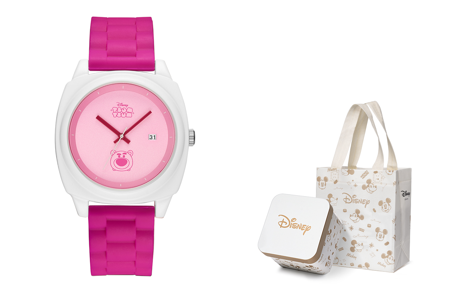 Disney Часы Strawberry Bear Series Quartz Movement Watch Women's Watch Pink Watch Dial
Disney Часы Strawberry Bear Series Quartz Movement Watch Women's Watch Pink Watch Dial