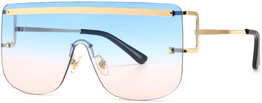 Солнцезащитные очки без оправы из сплава для женщин, винтажные цельные солнцезащитные очки из сплава большого размера, голубые и розовые солнцезащитные очки для мужчин, плоские солнцезащитные очки generic, 1
Солнцезащитные очки без оправы из сплава для женщин, винтажные цельные солнцезащитные очки из сплава большого размера, голубые и розовые солнцезащитные очки для мужчин, плоские солнцезащитные очки generic, 1