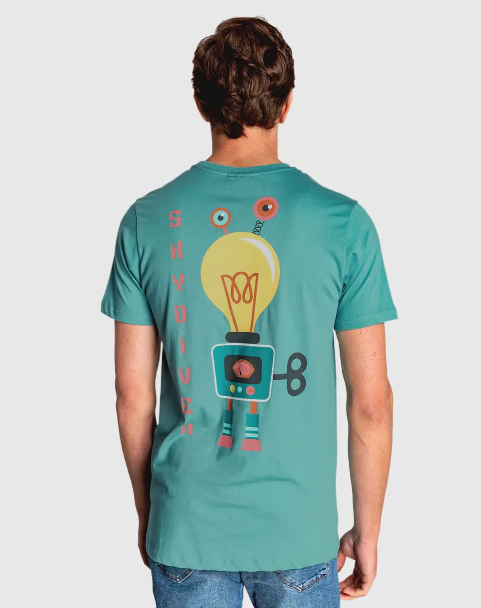 Мужская футболка с короткими рукавами зеленого цвета Skydiver, зеленый
Мужская футболка с короткими рукавами зеленого цвета Skydiver, зеленый