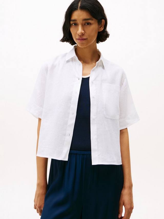 Незаменимая расслабленная рубашка из чистого льна Tommy Hilfiger, цвет Th Optic White
Незаменимая расслабленная рубашка из чистого льна Tommy Hilfiger, цвет Th Optic White