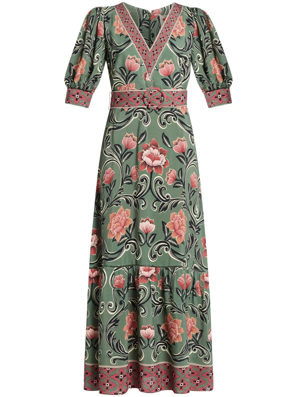 Платье макси с цветочным принтом FARM Rio, зеленый
Платье макси с цветочным принтом FARM Rio, зеленый
