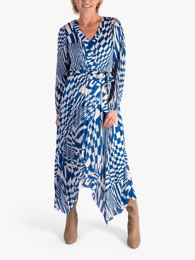 Платье с завязками на талии с геометрическими завитками chesca, цвет Royal Blue/White
Платье с завязками на талии с геометрическими завитками chesca, цвет Royal Blue/White