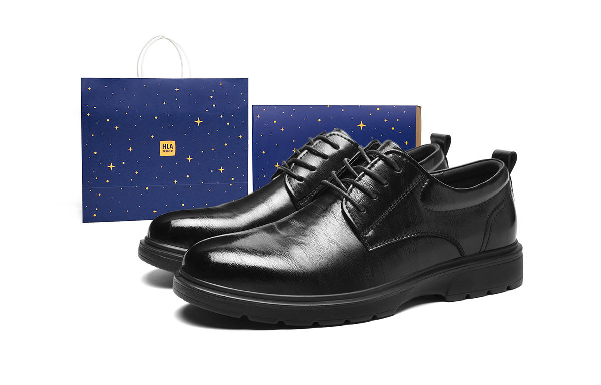 Мужские туфли HLA черные на низком каблуке с эффектом увеличения роста
Мужские туфли HLA черные на низком каблуке с эффектом увеличения роста