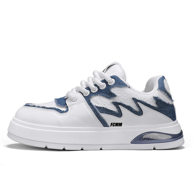 Детские скейтерские кроссовки для подростков FCMM, белый/синий 
Детские скейтерские кроссовки для подростков FCMM, белый/синий