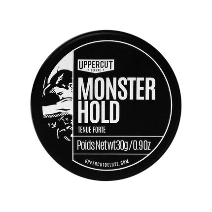 Monster Hold Pomade Midi Продукт тяжелой и сильной фиксации на основе воска, 30 г, Uppercut Deluxe
Monster Hold Pomade Midi Продукт тяжелой и сильной фиксации на основе воска, 30 г, Uppercut Deluxe