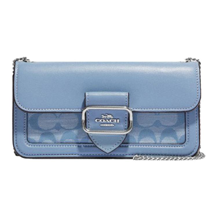 Сумка через плечо Morgan из ткани с кожаной вставкой на плече, небольшого размера, для женщин, василькового синего цвета COACH
Сумка через плечо Morgan из ткани с кожаной вставкой на плече, небольшого размера, для женщин, василькового синего цвета COACH