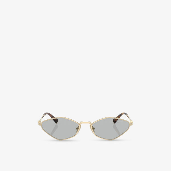 Солнцезащитные очки Miu Miu с ацетатной оправой овальные, золотой
Солнцезащитные очки Miu Miu с ацетатной оправой овальные, золотой