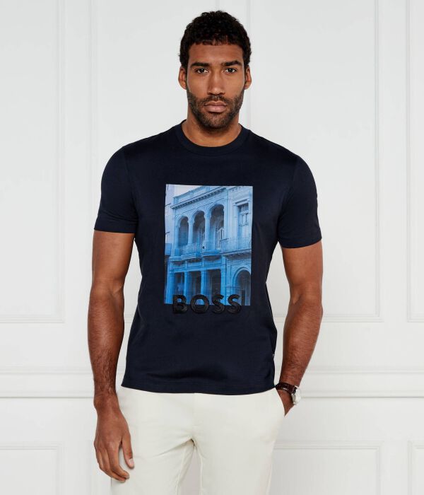 Футболка мужская Boss с цветным рисунком, синий
Футболка мужская Boss с цветным рисунком, синий