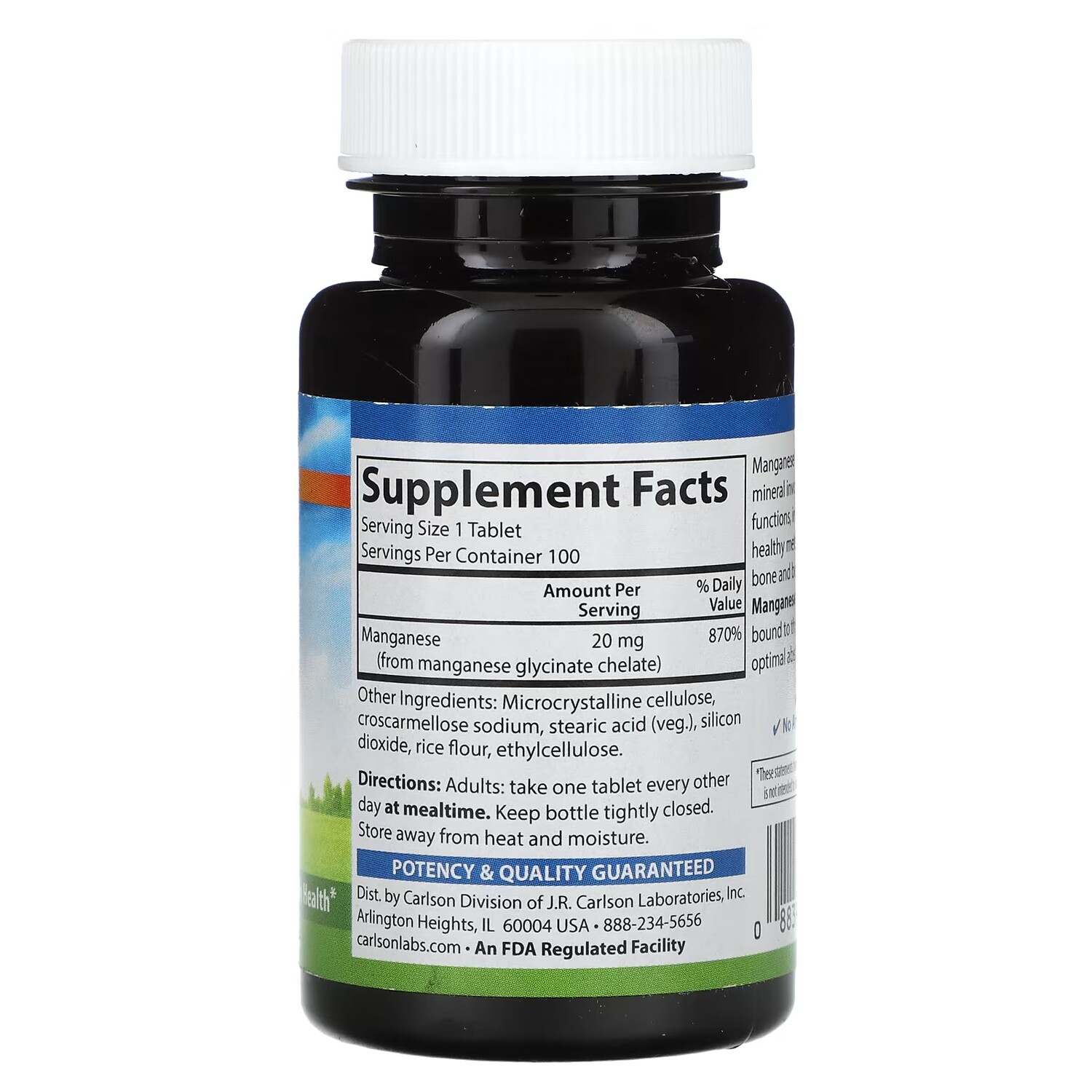 Добавка Carlson хелатный марганец 100 таблеток 
Добавка Carlson хелатный марганец 100 таблеток