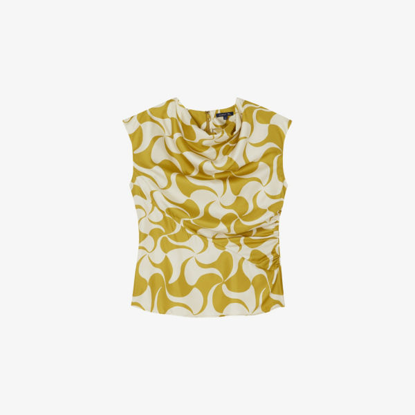 Блузка Soeur Eclat с графическим принтом, желтый / белый
Блузка Soeur Eclat с графическим принтом, желтый / белый