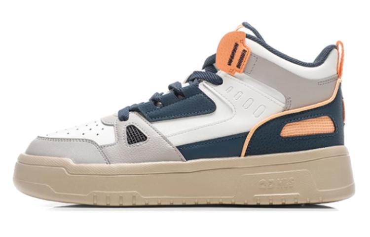 Амортизирующие высокие кроссовки для скейтбординга мужские бело-сине-оранжевые QIAODAN
Амортизирующие высокие кроссовки для скейтбординга мужские бело-сине-оранжевые QIAODAN