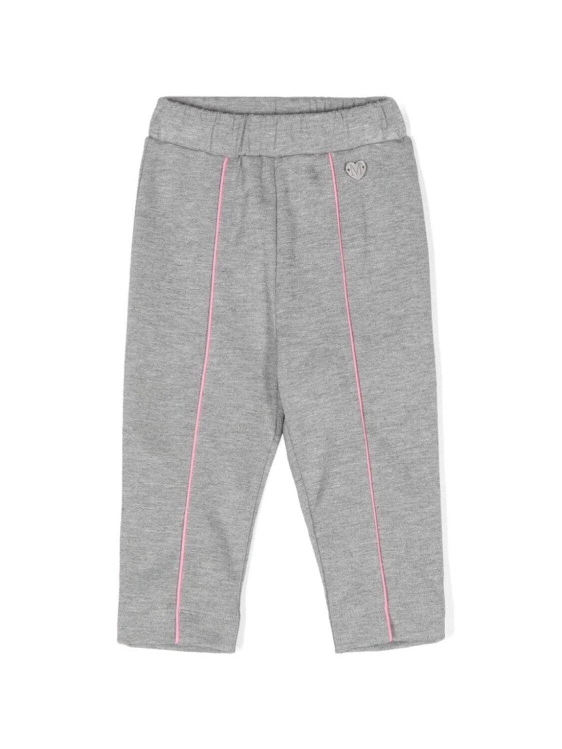 Monnalisa легинсы из джерси с кантом, серый 
Monnalisa легинсы из джерси с кантом, серый