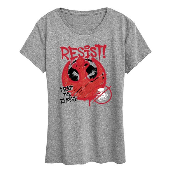 Женская футболка с принтом Rebel Alliance Resist Star Wars
Женская футболка с принтом Rebel Alliance Resist Star Wars