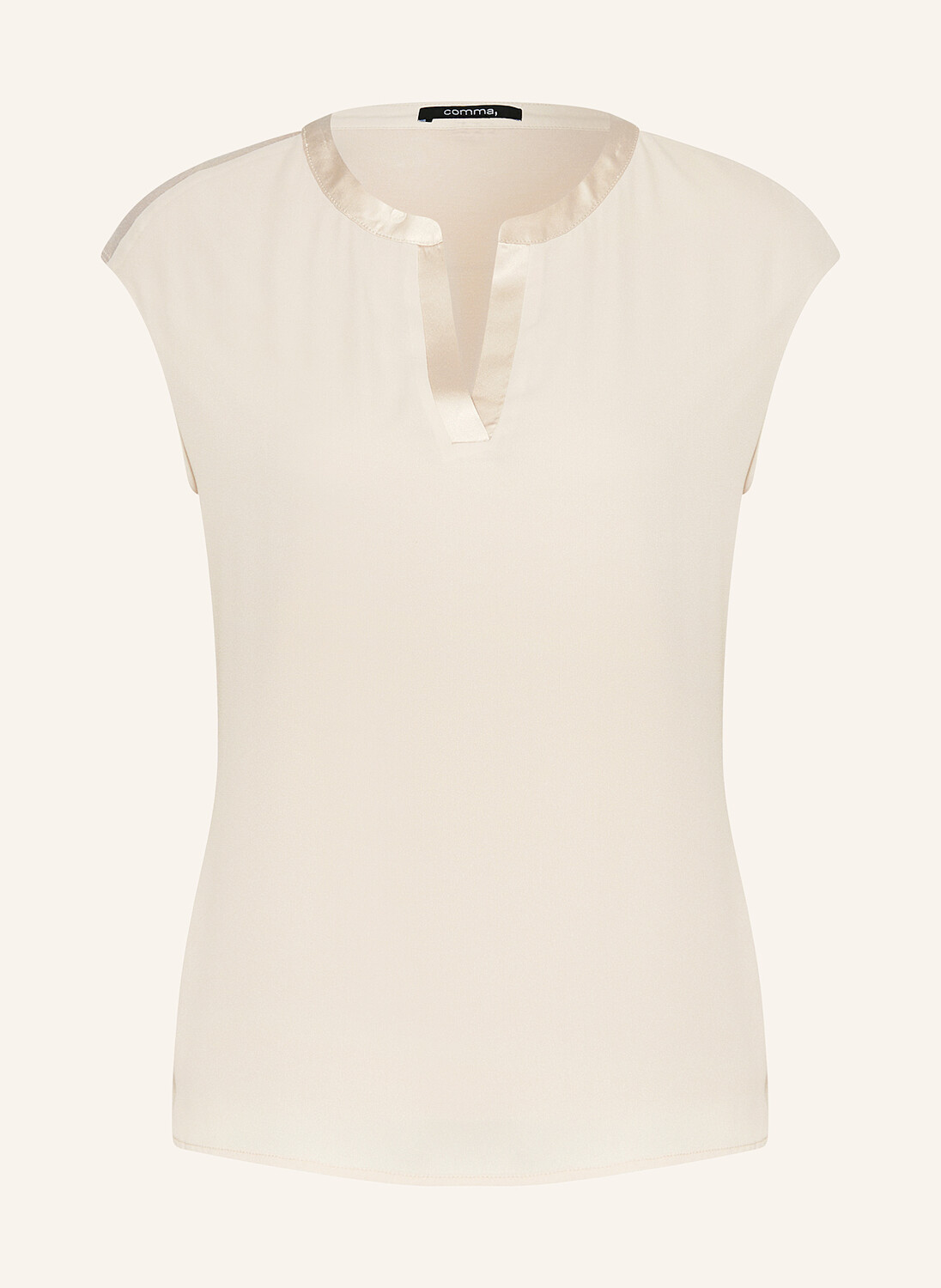 Верх блузки из микса материалов Comma, коричневый
Верх блузки из микса материалов Comma, коричневый