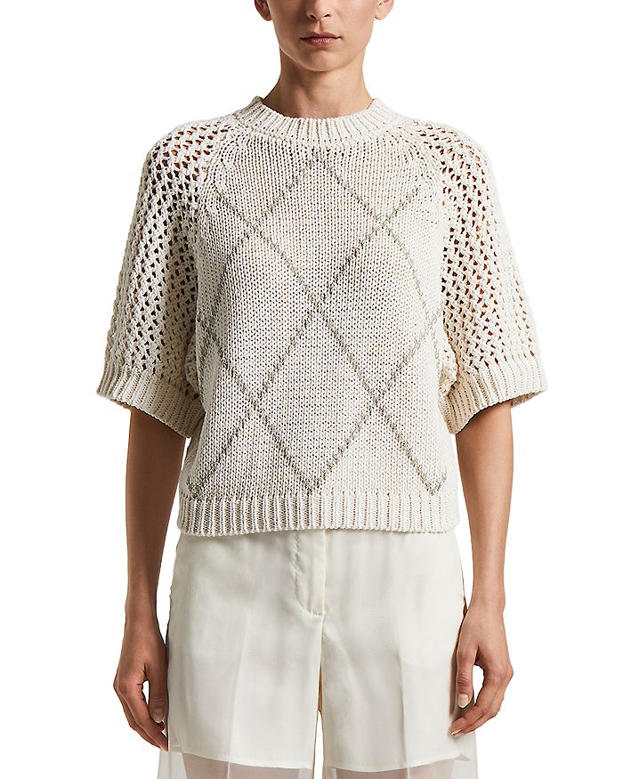 Вязаный свитер ручной работы Peserico, слоновая кость/кремовый
Вязаный свитер ручной работы Peserico, слоновая кость/кремовый