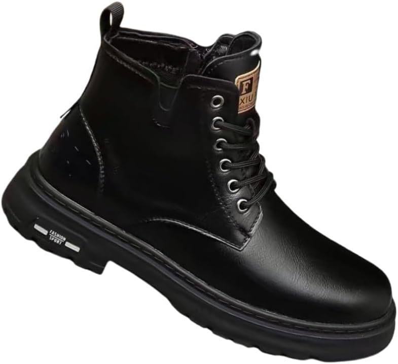 Ретро высокие ботинки - модные короткие мужские ботинки большого размера для альпинизма, активного отдыха, путешествий, подходят для всех сезонов Fmshi, черный
Ретро высокие ботинки - модные короткие мужские ботинки большого размера для альпинизма, активного отдыха, путешествий, подходят для всех сезонов Fmshi, черный