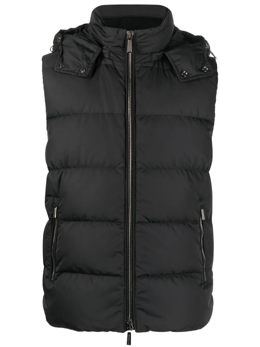 Дутый жилет с высоким воротником Moorer, черный
Дутый жилет с высоким воротником Moorer, черный