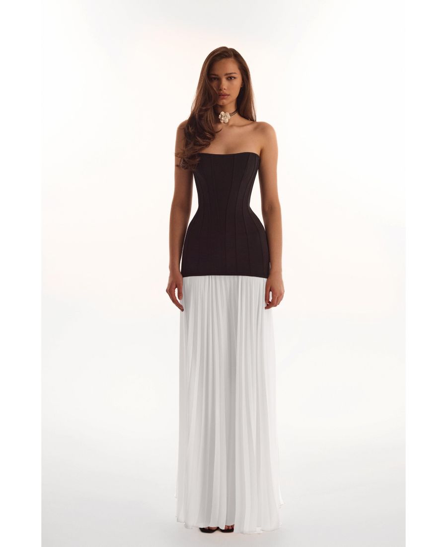 Женское платье с плиссированной юбкой Milla, Black&white
Женское платье с плиссированной юбкой Milla, Black&white