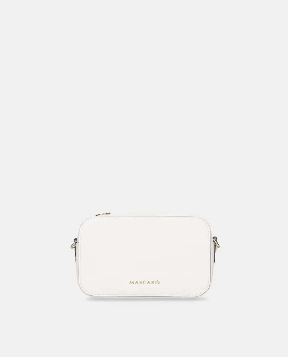 Маленькая кожаная сумка с застежкой-молнией Mascaró, белый 
Маленькая кожаная сумка с застежкой-молнией Mascaró, белый