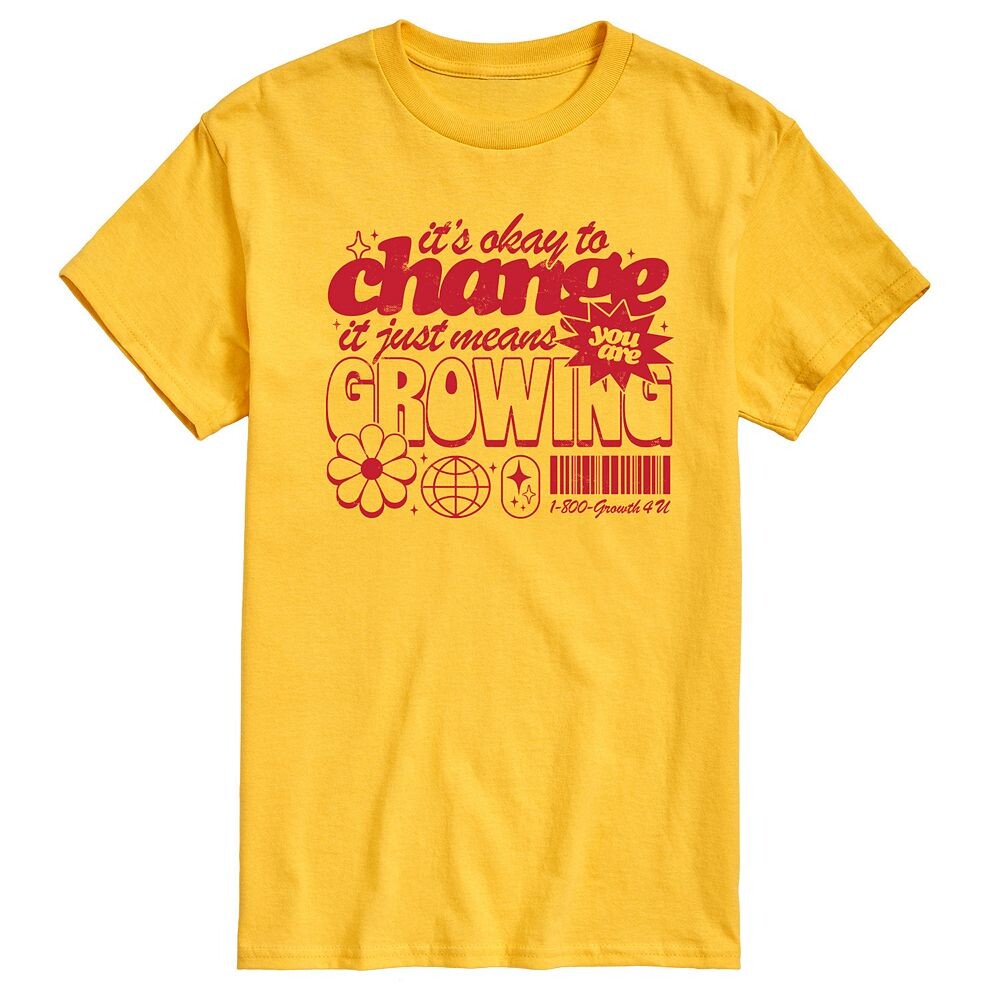 Мужская футболка с рисунком «ОК, чтобы изменить» Licensed Character, желтый
Мужская футболка с рисунком «ОК, чтобы изменить» Licensed Character, желтый